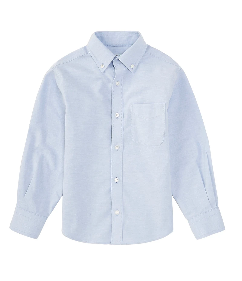 Class Club Little Boys Long Sleeve Non-Iron Stretch Oxford Packaged Dress Shirt