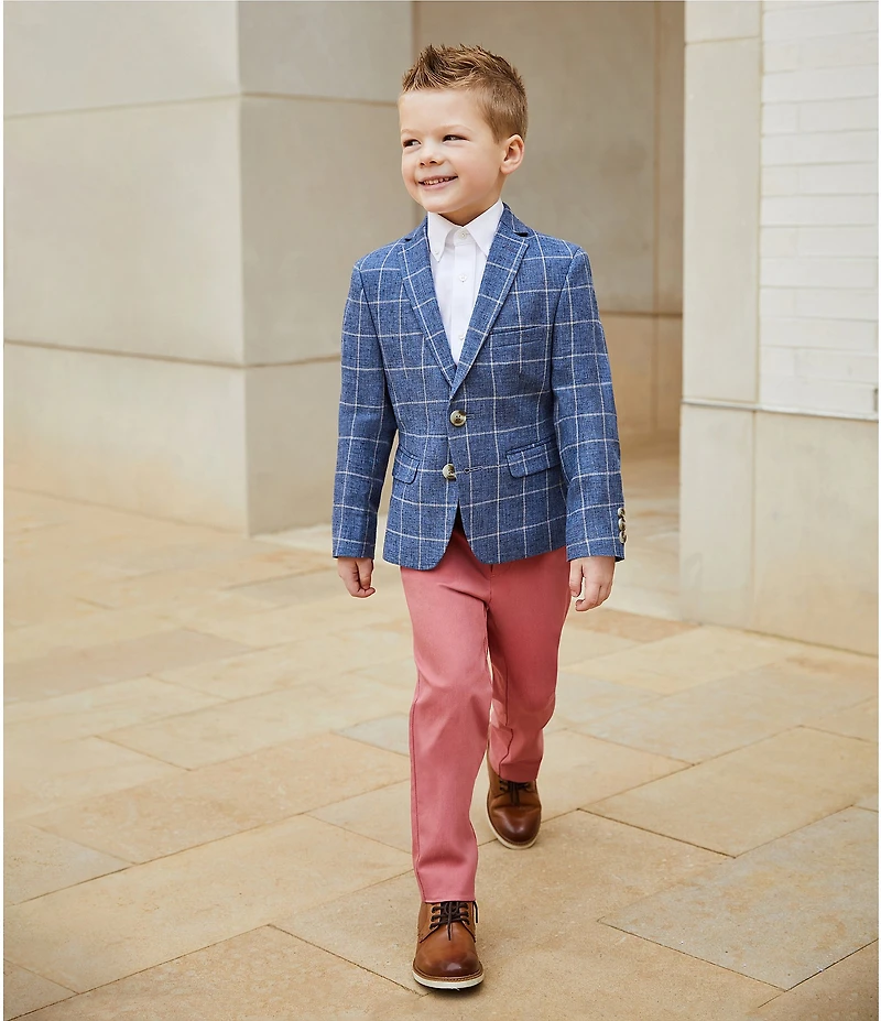 Class Club Little Boys Window Pane Blazer