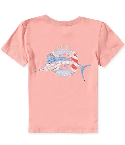 Class Club Little Boys Americana Swordfish Graphic Short Sleeve T-Shirt