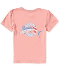 Class Club Little Boys Americana Swordfish Graphic Short Sleeve T-Shirt