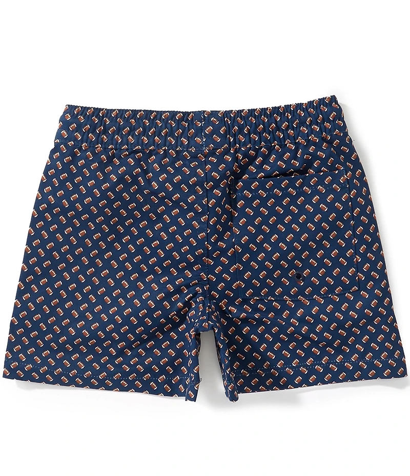 Class Club Little Boys Football Print Synthetic Pull-On Shorts
