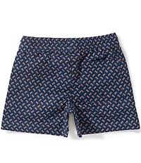 Class Club Little Boys Football Print Synthetic Pull-On Shorts