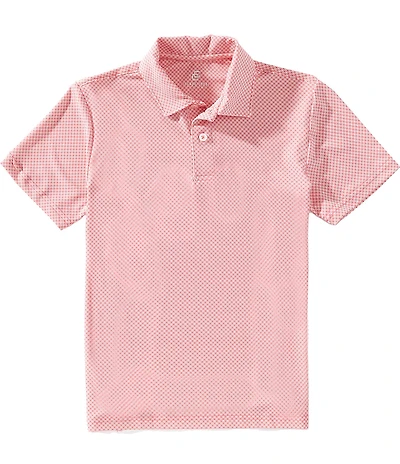 Class Club Little Boys Geo Print Synthetic Short Sleeve Polo