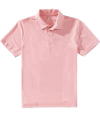Class Club Little Boys Geo Print Synthetic Short Sleeve Polo