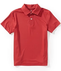 Class Club Little Boys Geo Print Synthetic Short Sleeve Polo