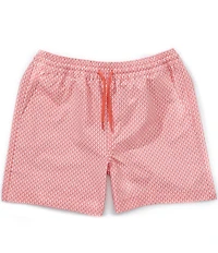 Class Club Little Boys Americana Geo Sailboat Print Synthetic Pull-On Shorts