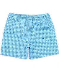 Class Club Little Boys Americana Geo Sailboat Print Synthetic Pull-On Shorts