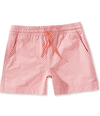 Class Club Little Boys Geo Sailboat Print Synthetic Pull-On Shorts