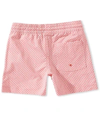 Class Club Little Boys Geo Sailboat Print Synthetic Pull-On Shorts