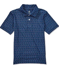 Class Club Little Boys Golf Club Print Short Sleeve Polo