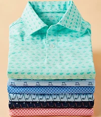 Class Club Little Boys Golf Club Print Short Sleeve Polo