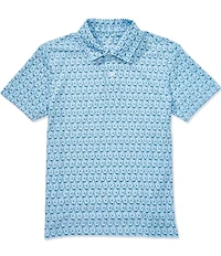 Class Club Little Boys Golf Club Print Short Sleeve Polo
