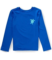 Class Club Little Boys Long Sleeve Sea Turtle Graphic Rashguard