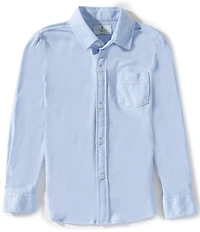 Class Club Little Boys Long-Sleeve Knit Sport Shirt