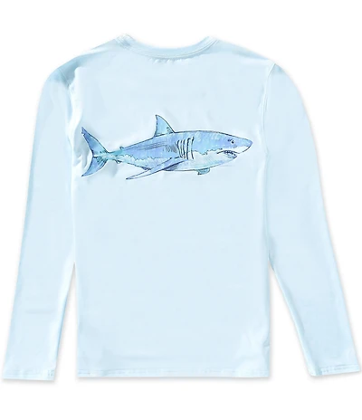 Class Club Little Boys Long-Sleeve Shark Graphic Rashguard