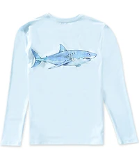 Class Club Little Boys Long-Sleeve Shark Graphic Rashguard