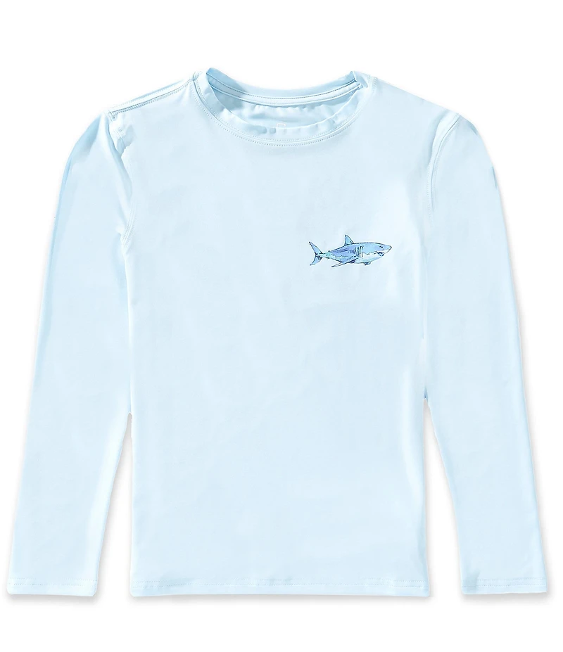Class Club Little Boys Long-Sleeve Shark Graphic Rashguard