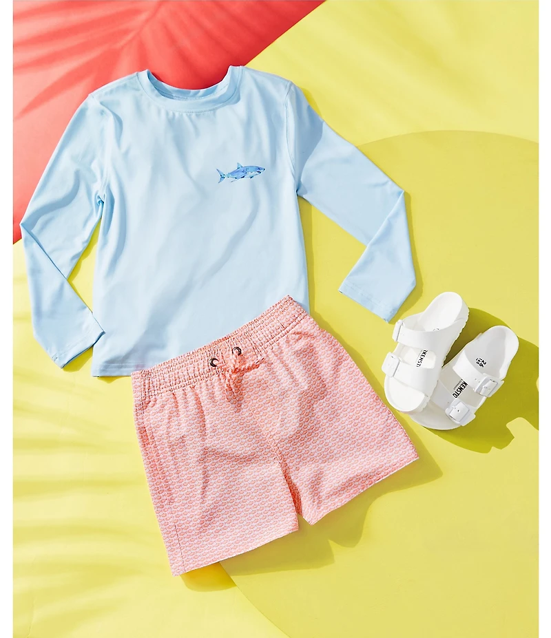 Class Club Little Boys Long-Sleeve Shark Graphic Rashguard