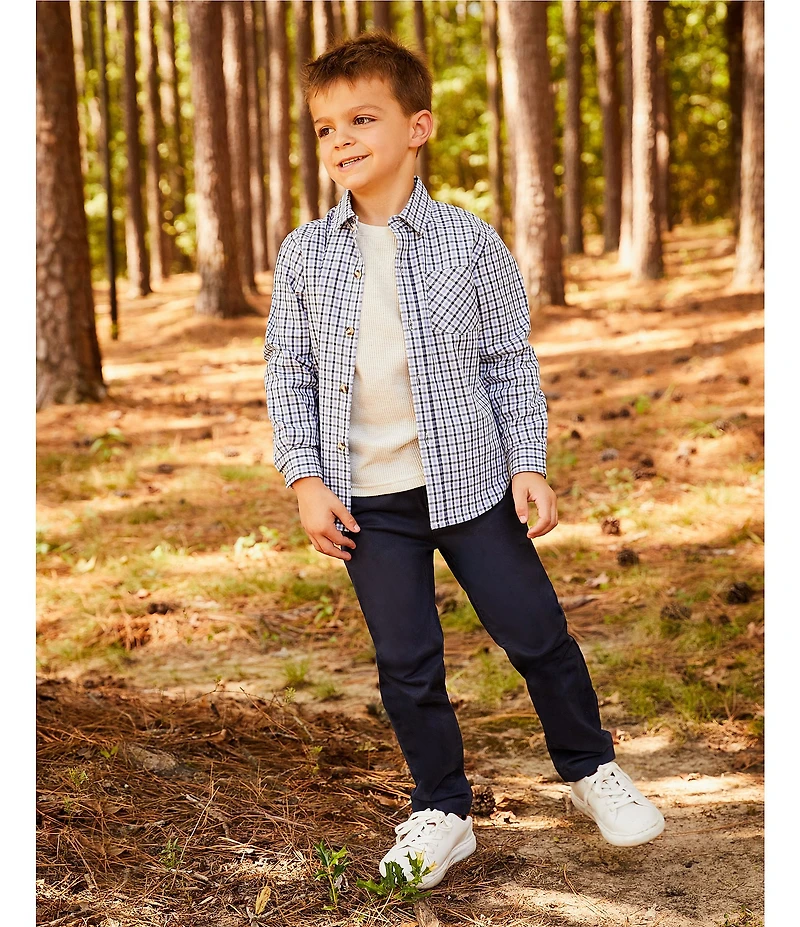 Class Club Little Boys Long Sleeve Thermal Crew Neck Top