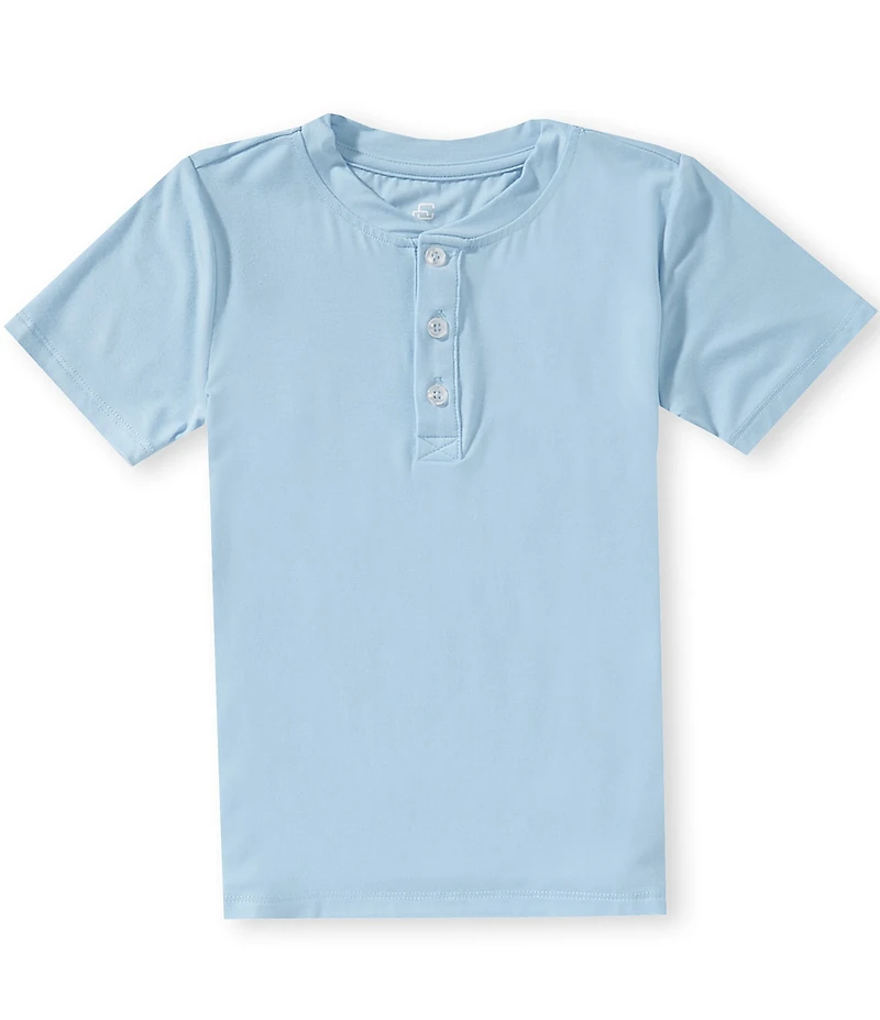 Class Club Little Boys Modal Solid Short-Sleeve Henley Shirt