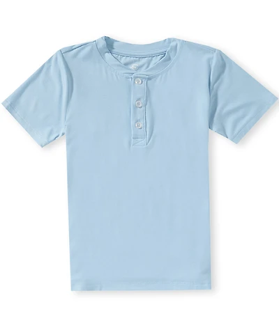 Class Club Little Boys Modal Solid Short-Sleeve Henley Shirt