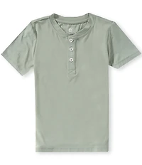 Class Club Little Boys Modal Solid Short-Sleeve Henley Shirt
