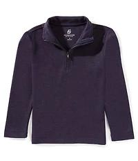 Class Club Little Boys Pique Quarter Zip Pullover