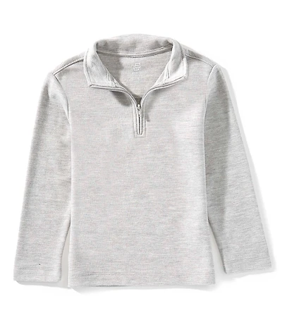Class Club Little Boys Pique Quarter Zip Pullover