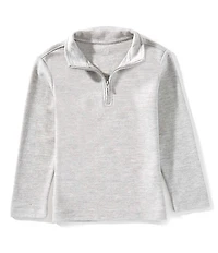 Class Club Little Boys Pique Quarter Zip Pullover