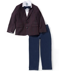 Class Club Little Boys Plaid Blazer Suit Set