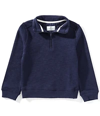 Class Club Little Boys Quarter Zip Slub Pullover
