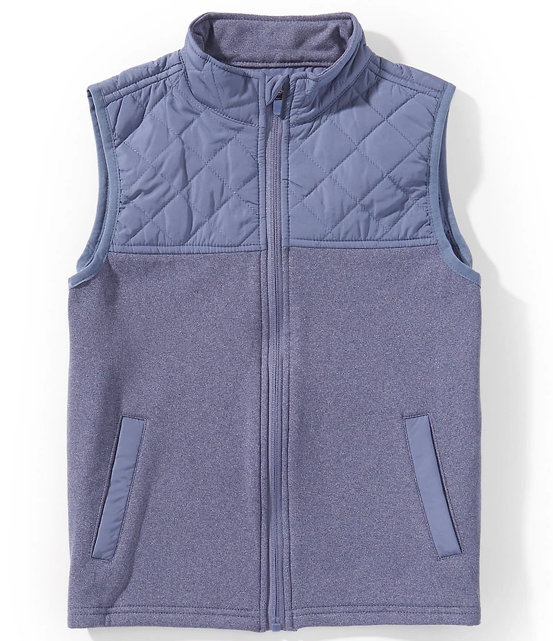 Class Club Little Boys Quilted Yoke Zip-Front Vest