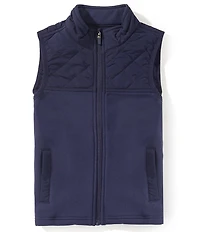 Class Club Little Boys Quilted Yoke Zip-Front Vest