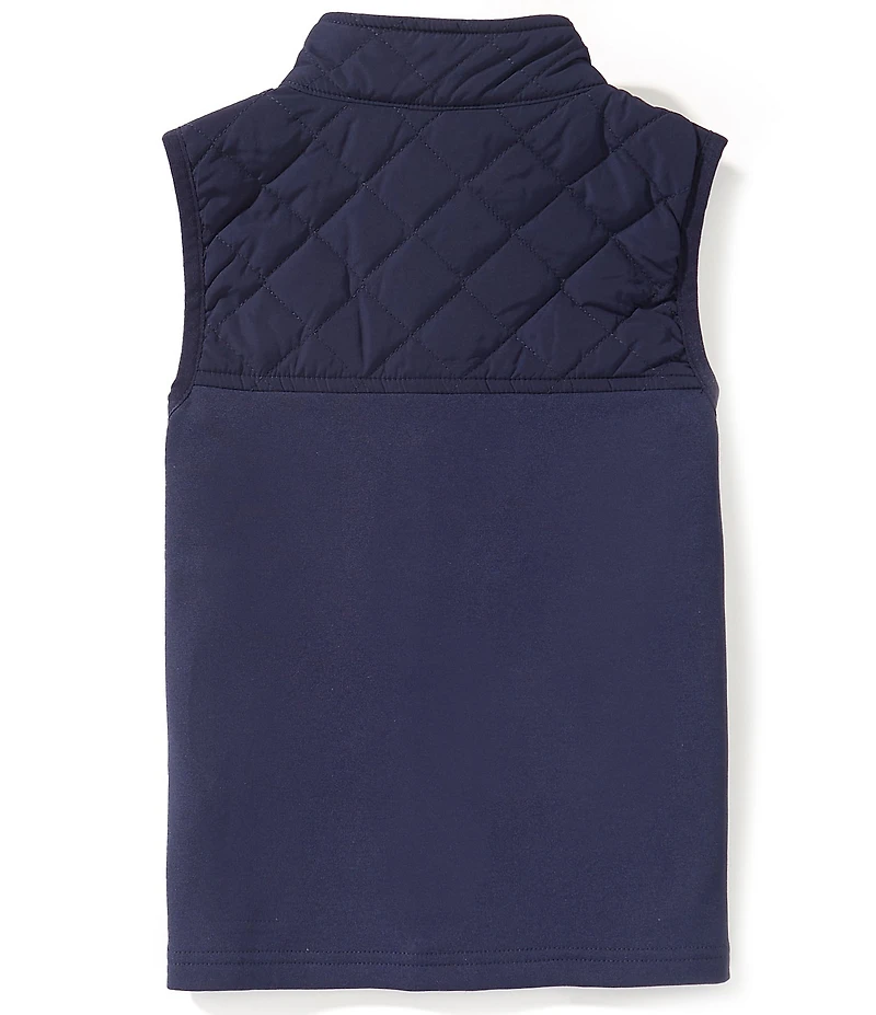 Class Club Little Boys Quilted Yoke Zip-Front Vest