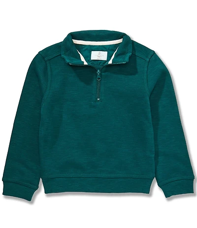 Class Club Little Boys Slub Quarter Zip Pullover