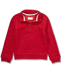 Class Club Little Boys Slub Quarter Zip Pullover