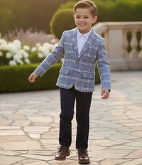 Class Club Little Boys Snap Synthetic Pants