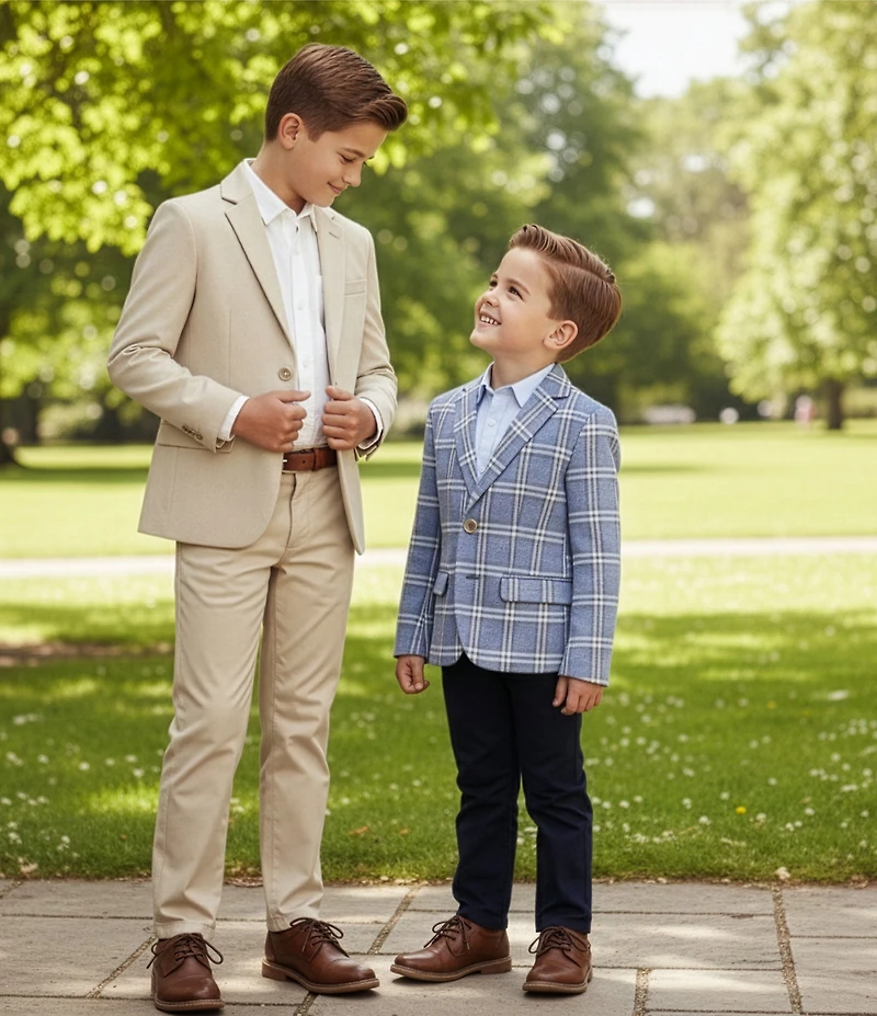 Class Club Little Boys Snap Synthetic Pants