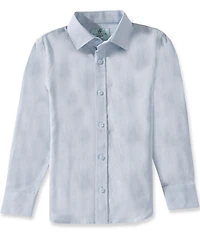 Class Club Little Boys Solid Linen Long Sleeve Button Down Shirt