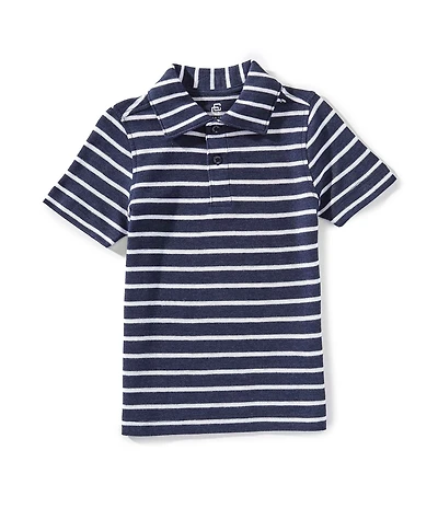 Class Club Little Boys Stripe Pique Polo Shirt