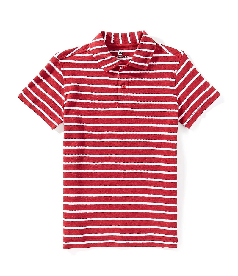 Class Club Little Boys Stripe Pique Polo Shirt