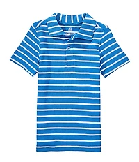Class Club Little Boys Stripe Pique Polo Shirt