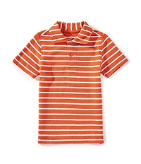 Class Club Little Boys Stripe Pique Polo Shirt