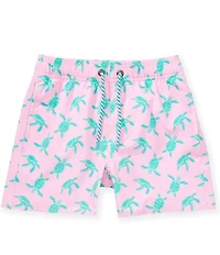 Class Club Little Boys Turtle Print Swim Trunks