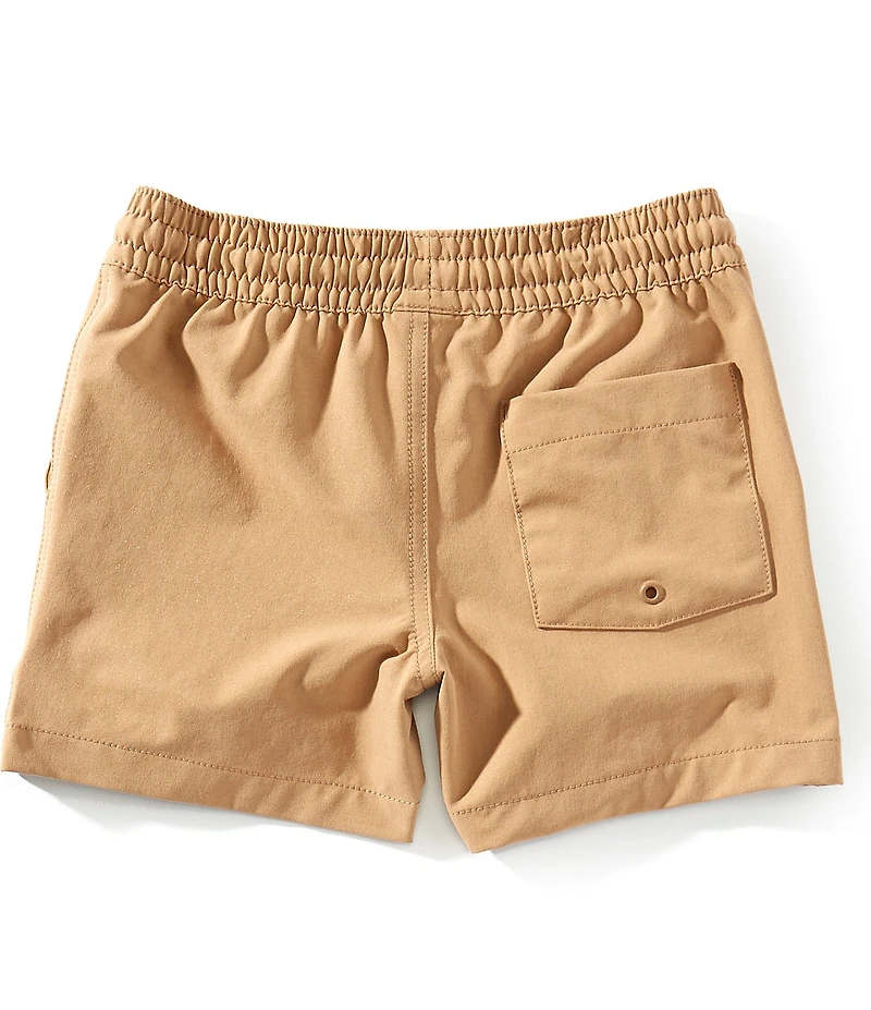 Class Club Little Boys Twill Synthetic Pull-On Shorts