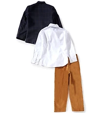 Class Club Little Boys Window Pane Blazer and Pants Set