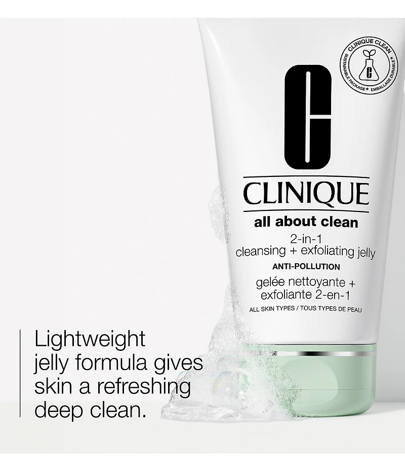 Clinique All About Clean™ 2-in-1 Face Cleansing + Exfoliating Jelly