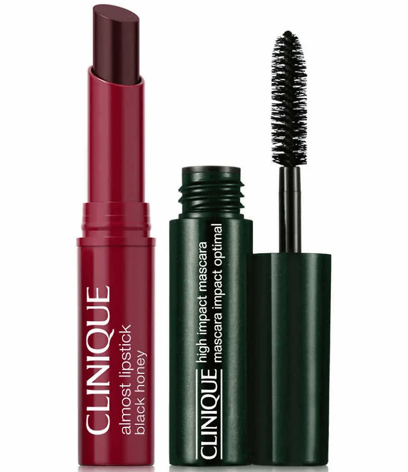 Clinique Cult Classics on the Go: High Impact Mascara + Black Honey Lip Mini Gift Set