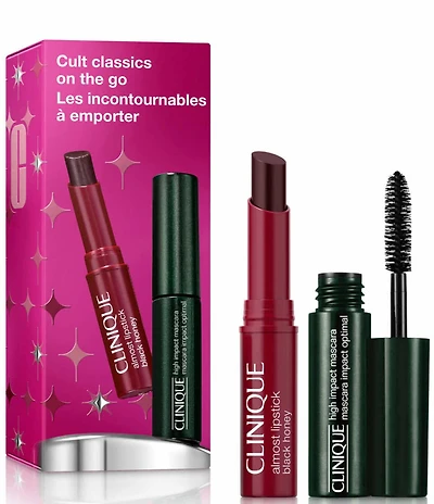 Clinique Cult Classics on the Go: High Impact Mascara + Black Honey Lip Mini Gift Set