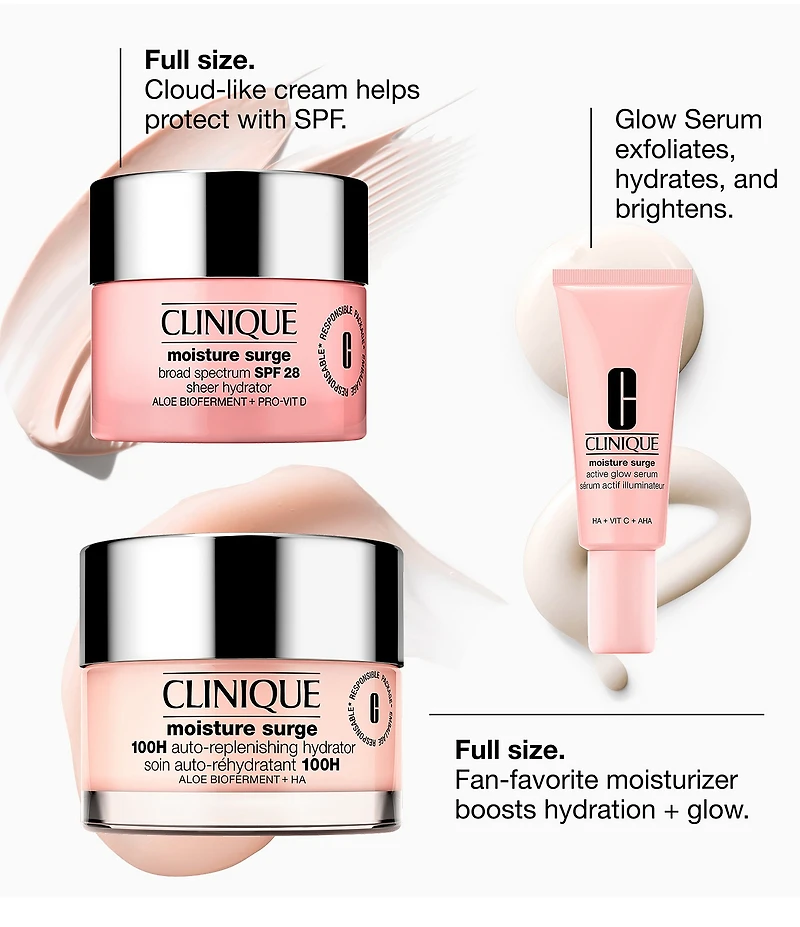 Clinique Glow from AM to PM Moisture Surge Skincare Gift Set